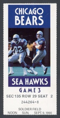 Bears What Time Is The Seahawks Game And What Channel 1990 Chicago