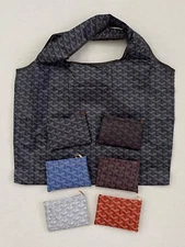 One ORANGE printed eco reusable tote shopping bag foldable