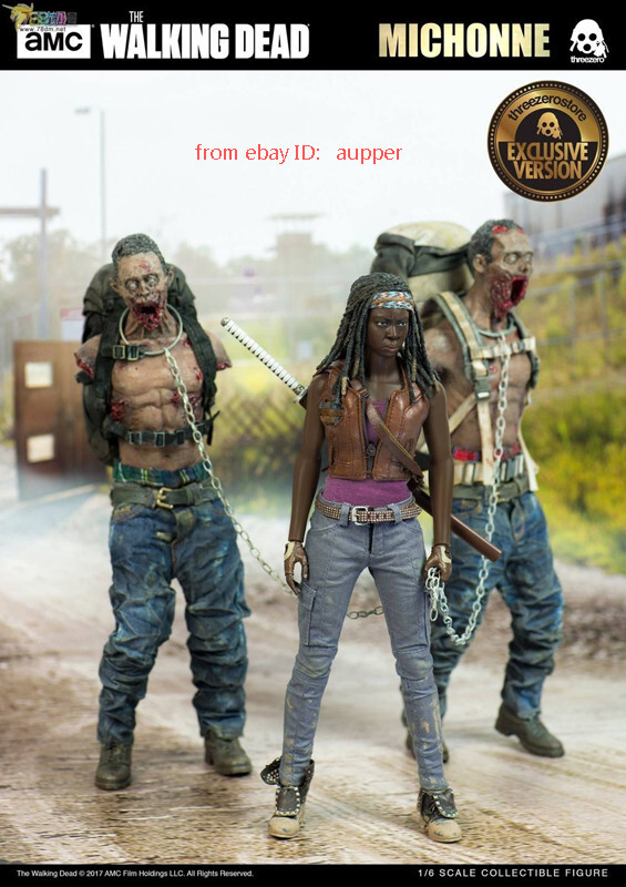 ホットトイズ threezero ウォーキングデッド ゾンビ 1/6 Threezero 3a Figzero Series 1/6 Michonne Pet Walker The Walking
