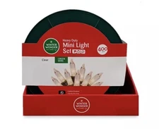 Winter Wonder Lane Clear Heavy Duty LED Mini Light Wheel Set, 400-Lights