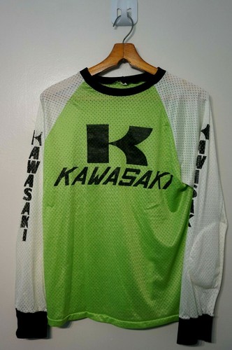 Vintage Kawasaki Motocross Jersey Shirt 