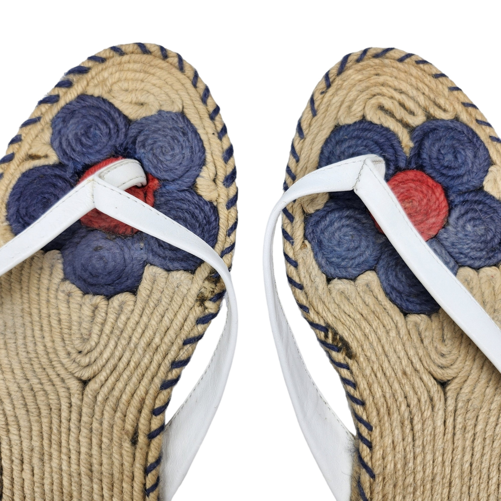 Tommy Hilfiger Sandals Womens 8.5 White Blue Red … - image 3