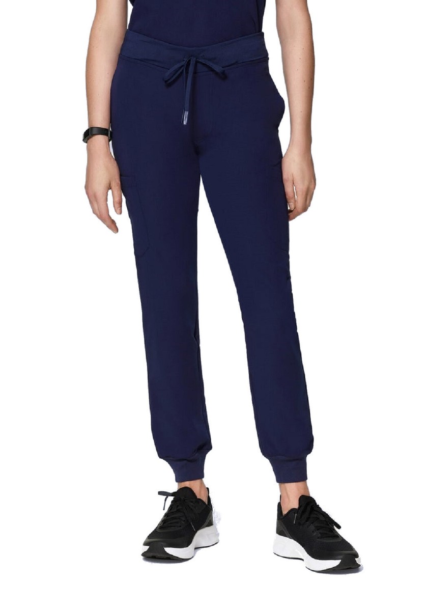 Women Scrub Pants Bottoms Jogger Style Cuffed Ankle Mandala