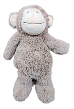 Carters Lovey Security Plush Baby Toy Musical Monkey Brown Cream Tan