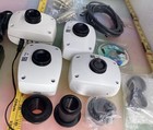 Lot of 4) Microscope Camera Dv-130-5, 1/2″ Cmos, 1280×1024, Adapters and Etc.