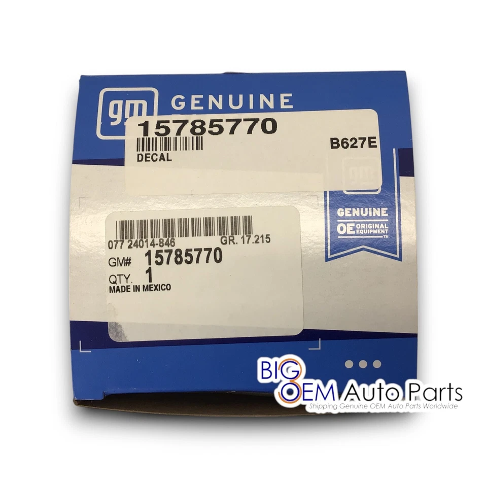 Chevrolet Silverado 1999-2007 puerta trasera carbón Chevrolet calcomanía OEM 15785771 Foto 3 de 4