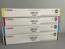 OEM Canon GPR-33 Toner Cartridge Set Cyan, Yellow, Magenta, Black