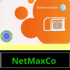 NEW AT&T 3-in-1 Prepaid/Postpaid 4G LTE 5G SIM Card Nano/Micro/Standard Size