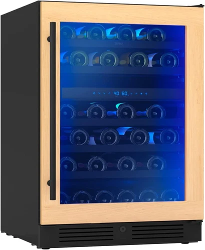 Presrv 24 Inch Wine Fridge Dual Zone Panel Ready under Counter - Wine Cooler Cel