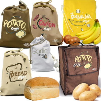 BROT OBST GEMÜSE TASCHE Küche Speisekammer Lebensmittel Behälter Futter Organizer Aufbewahrung