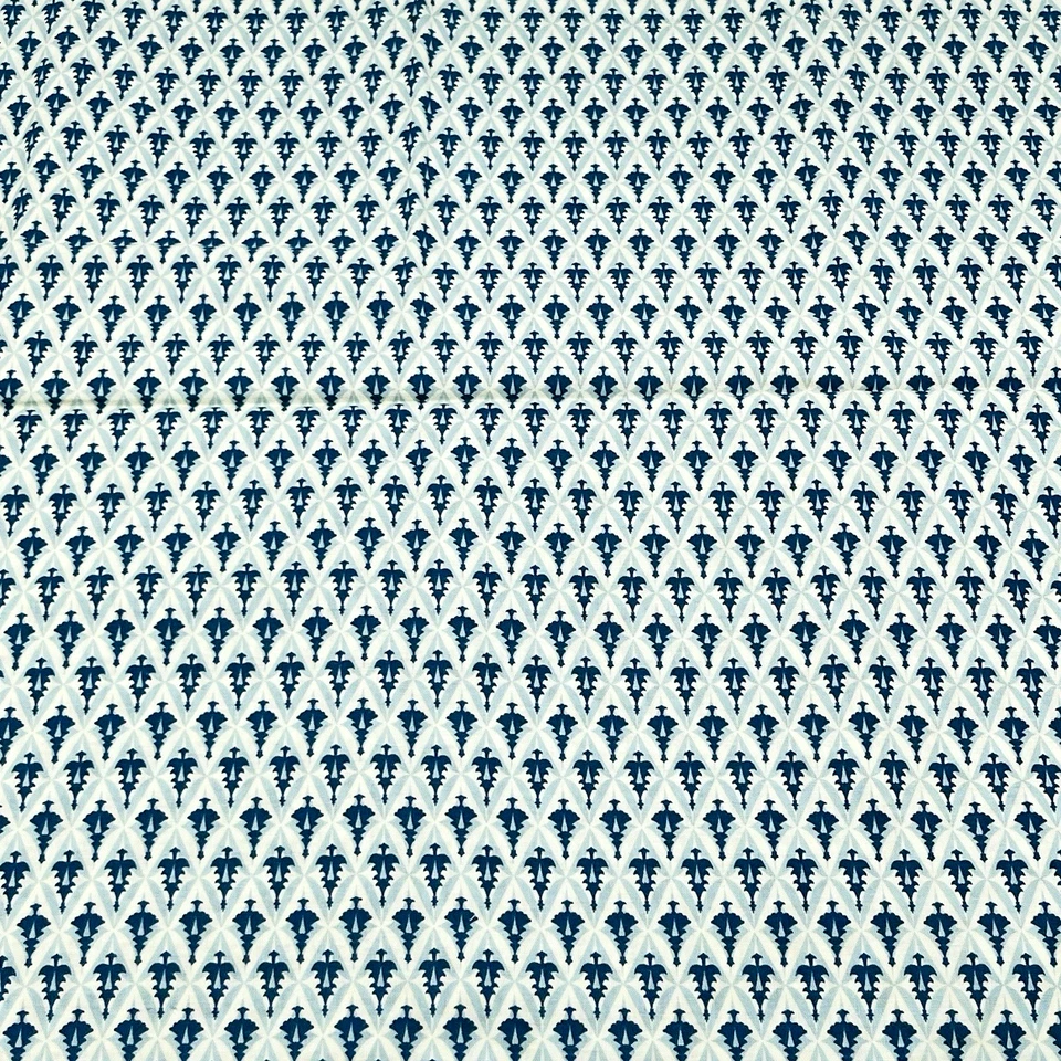 Edredón Windham Telas Tela Algodón Yolanda Fundora Barbara Campbell Árboles Azul Foto 2 de 4