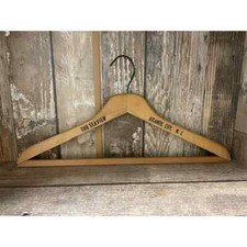 Vintage MCM Wooden Hanger - The Seaview Atlantic City New Jersey