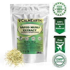 CalmEarth Safed Musli Extract Powder Chlorophytum Borivilianum 50 Saponins