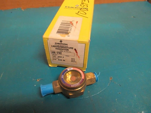 NEW EMERSON LIQUID MOISTURE INDICATOR HMI 1FM2 1/4" SAE 4690 kPa 680 PSIG