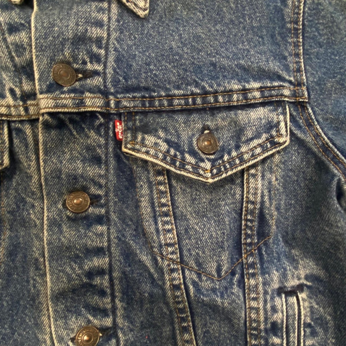 VTG 80s USA MADE LEVIS 70411 FLANNEL LINED DENIM TYPE 3