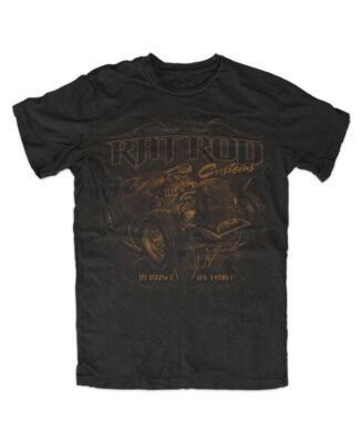 Rat Rod in rust we trust T-Shirt Schwarz fink Rodder Hot Rod speed