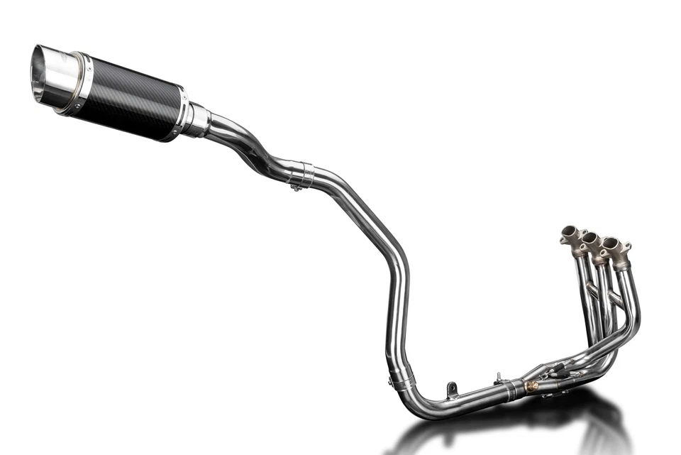 Silenciador de carbono redondo Triumph Daytona 675 2009-2012 escape completo 3-1 8" Foto 2 de 4