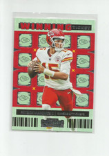 2022 PANINI CONTENDERS WINNING TICKET EMERALD #2 PATRICK MAHOMES II