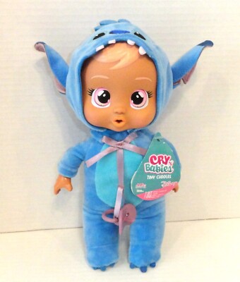 New Cry Babies Tiny Cuddles Disney Stitch Movie Costume Plush Baby Doll 10'' P48