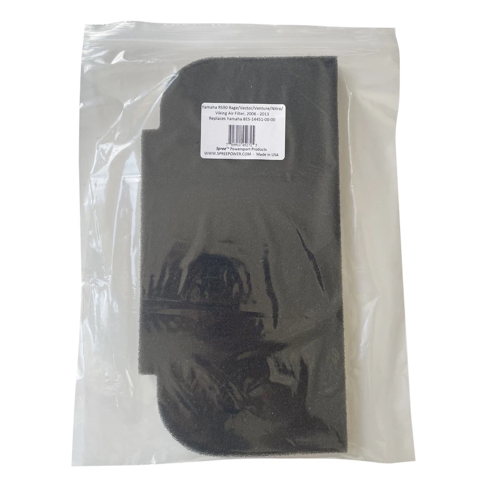 Filtro de aire para Yamaha RS90 Rage Vector Venture Nitro reemplaza 8ES-14451-00-00 Foto 2 de 3