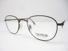 New Vintage Eyeglasses Frames Nautica Italy Mod J26 Matte Gray Retro Round 48
