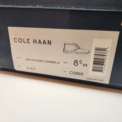 Cole Haan Air Hughes Chukka Boots Mens Size 8.5 Black  display picture 1
