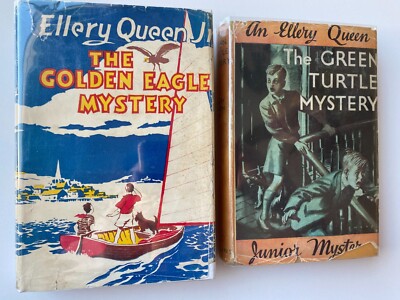ELLERY QUEEN HCDJ LOT 2~Green Turtle~Golden Eagle Mystery~DJUNA~Scottie Champ~