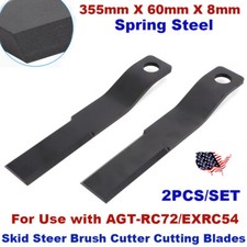 For Lawn Mower / AGT-RC72 / EXRC54 Skid Steer Brush Cutter Cutting Blades 2PCS