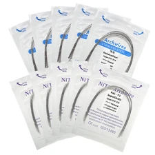 10Pcs Dental Orthodontic Niti/SST Rectangular Arch Wire Oviod/Natural/Square