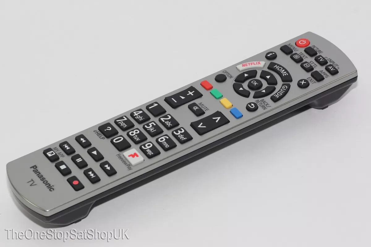 Panasonic N2QAYB001179 Original Silber TV Fernbedienung Netflix