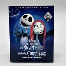 THE NIGHTMARE BEFORE CHRISTMAS SINGALONG BLU RAY DISNEY MOVIE CLUB EXCLUSIVE NEW