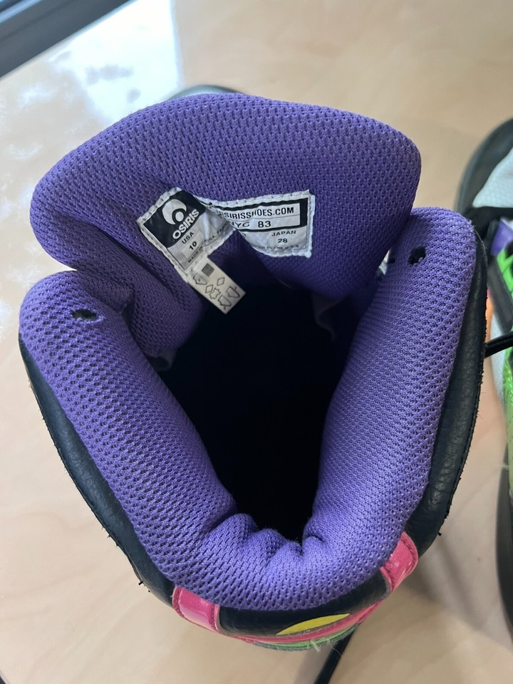 Osiris NYC 83 multi color High Top Skate Shoes Size 10 good condition