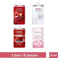Sewa Insam Essence Age-White Serum Rose Whitening Day Overnight Cream 6 Sachets