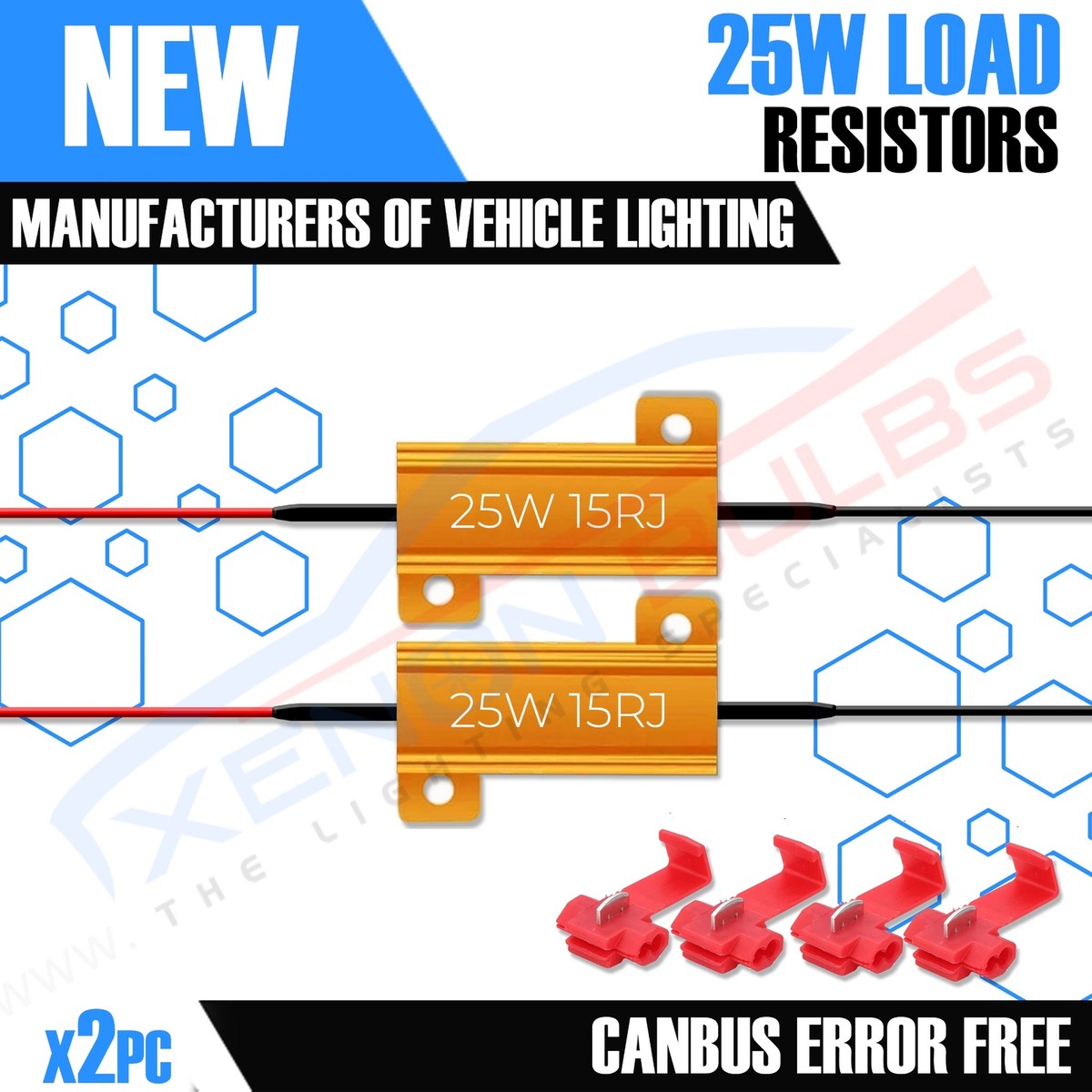 12v Lights Led Bulb In-line Canbus Load Resistor Warning Cancellers - Foto 13