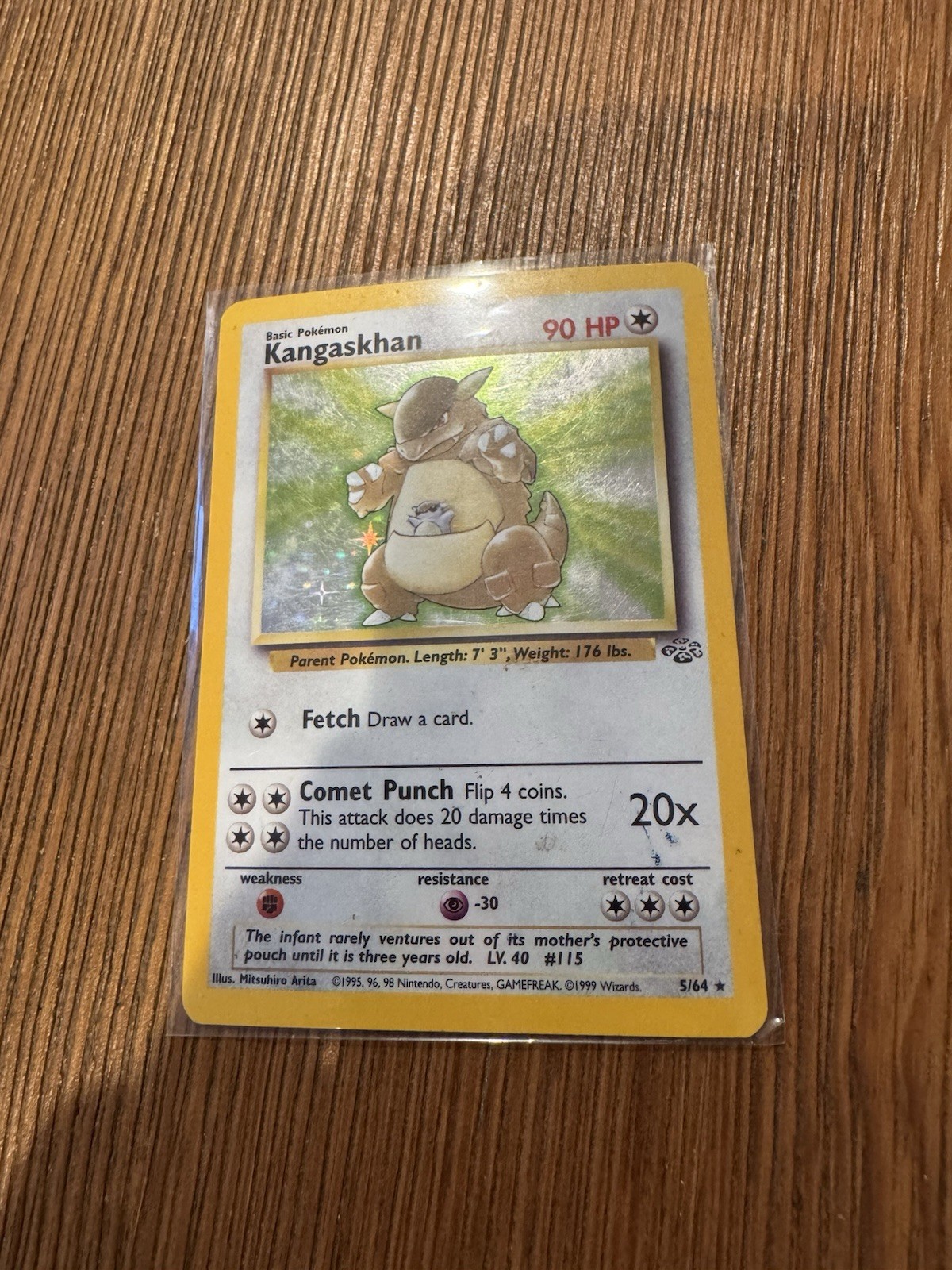 Pokémon TCG Kangaskhan Jungle 5/64 Holo Unlimited Holo Rare