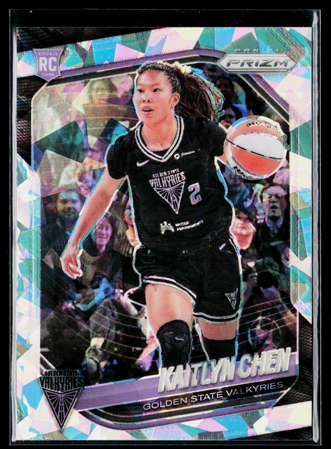 2025 Panini Prizm WNBA Kaitlyn Chen Ice Prizms 100 view 3