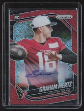 2025 Panini Prizm Red Shimmer SSP 19/35 Graham Mertz Rookie Auto #392 JW1