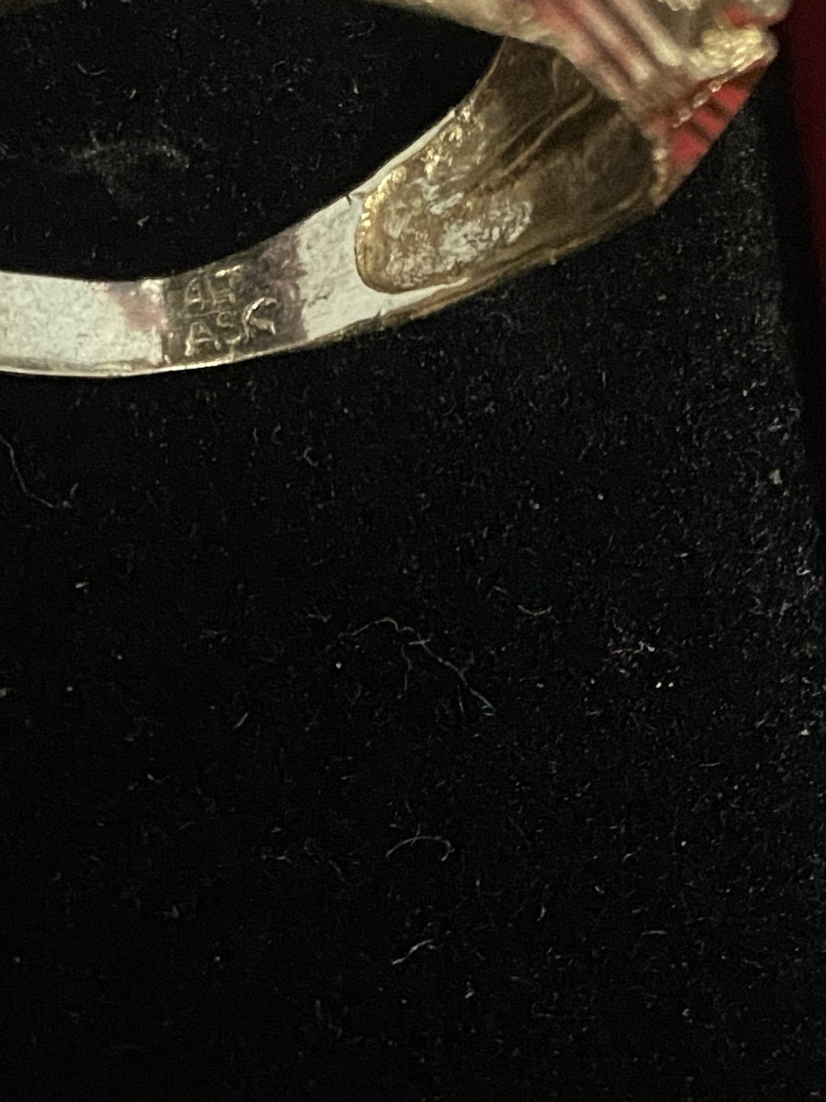 10kt Solid Gold Diamond cluster Ring Size 13.5   … - image 3