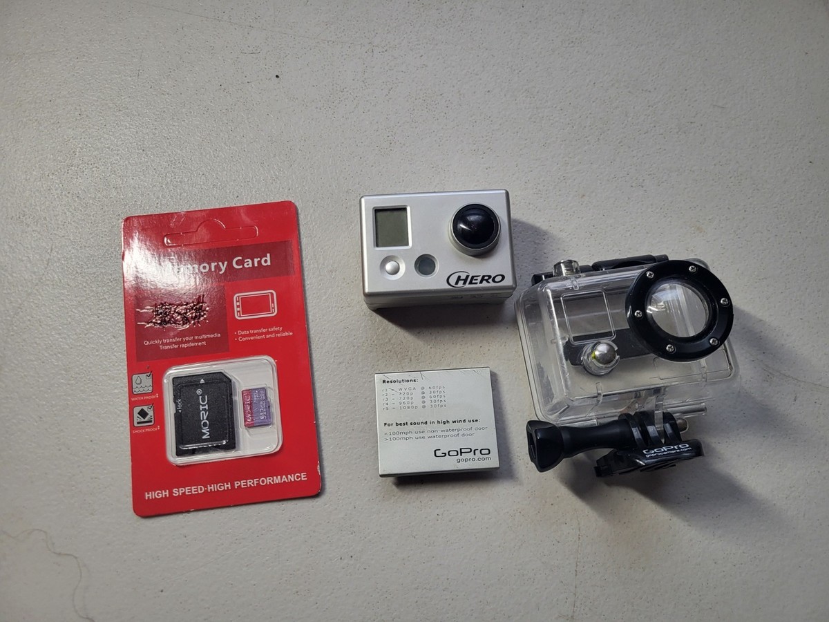 GoPro Hero 1st Gen YHDC5170 Action Camera +Waterproof Case Works