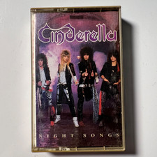 Cinderella Night Songs Cassette 1986 Mercury 830076-4 Glam Metal Tape