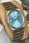 Vintage Seiko 5 Automatic Ice Blue Dial 7009 Movement Day-Date  Men’s Watch