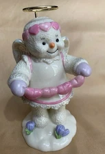 Lenox Christmas Angel HSN Exclusive Halo Flowers Hearts Wings 24K Gold Porcelain