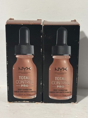 2x NYX PROFESSIONAL MAKEUP Total Control Pro Drop Foundation TCPDF17 Cappuccino