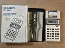 Sharp EL-8180 Vintage Printing Calculator In Box Working print does not work