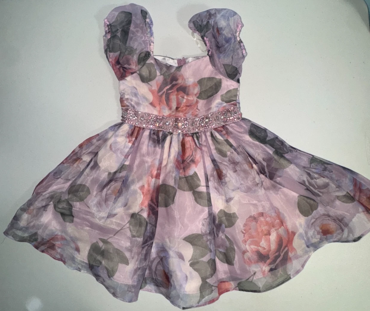 Rare Editions Girls 4T Dress Floral Formal Wedding Special Occasion Party
