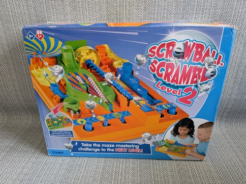 Tomy Screwball Scramble Level 2 Retro Maze Board Game Complete Boxed