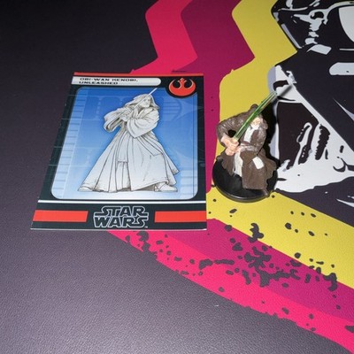 WOTC Star Wars Miniatures TFU Obi-Wan Kenobi Unleashed 18/60 with Card