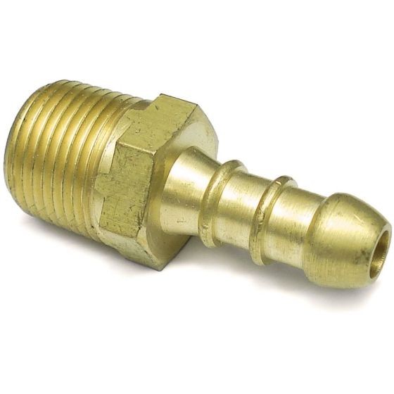 Gas Hose Connector 1/4"" male BSP thread to 4.8mm hose tail