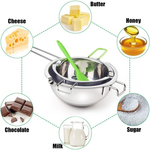 Double Boiler Pot Set for Melting Chocolate, Butter, Cheese, Caramel and Cand... - Picture 5 of 7