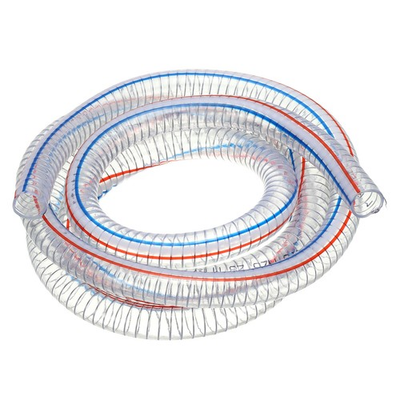 #ad 7 8quot; ID Wire Reinforced Hose 10 Ft Vinyl Suction Tubing Clear $43.62